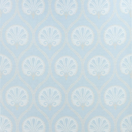 F985017 KIMBERLY Aqua Thibaut Fabric