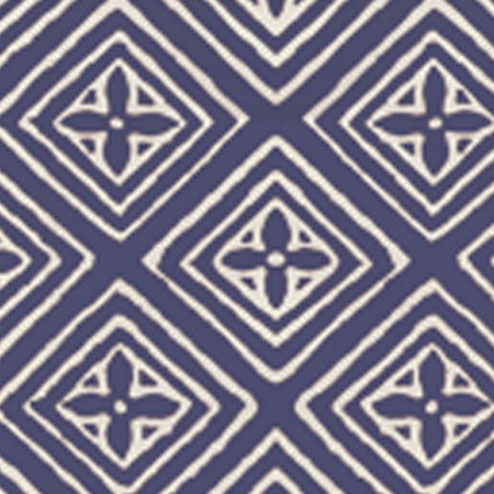 2490-50WP FIORENTINA Navy On Almost White Quadrille Wallpaper