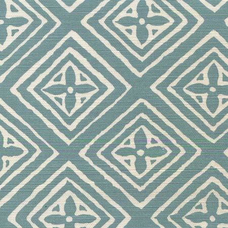 2490-15 FIORENTINA Turquoise Teal on Tint Quadrille Fabric