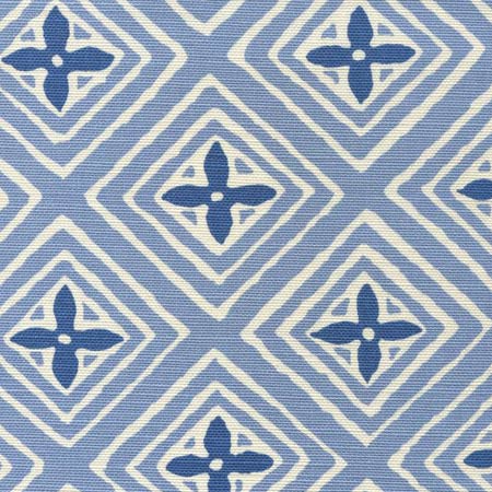 2500-15 FIORENTINA TWO COLOR French Blue New Navy Quadrille Fabric