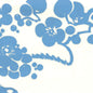 3010-30AWP HAWTHORNE French Blue On Almost White Quadrille Wallpaper