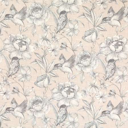 HIDDEN BIRD Blush Carole Fabric