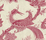 306206F PARADIS Burgundy on Tint Quadrille Fabric