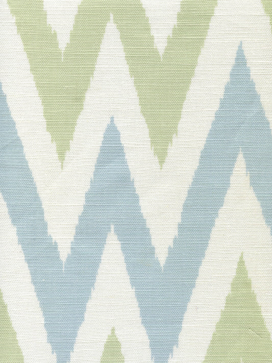 306020F TASHKENT II SMALL SCALE Soft Windsor French Green on White Quadrille Fabric