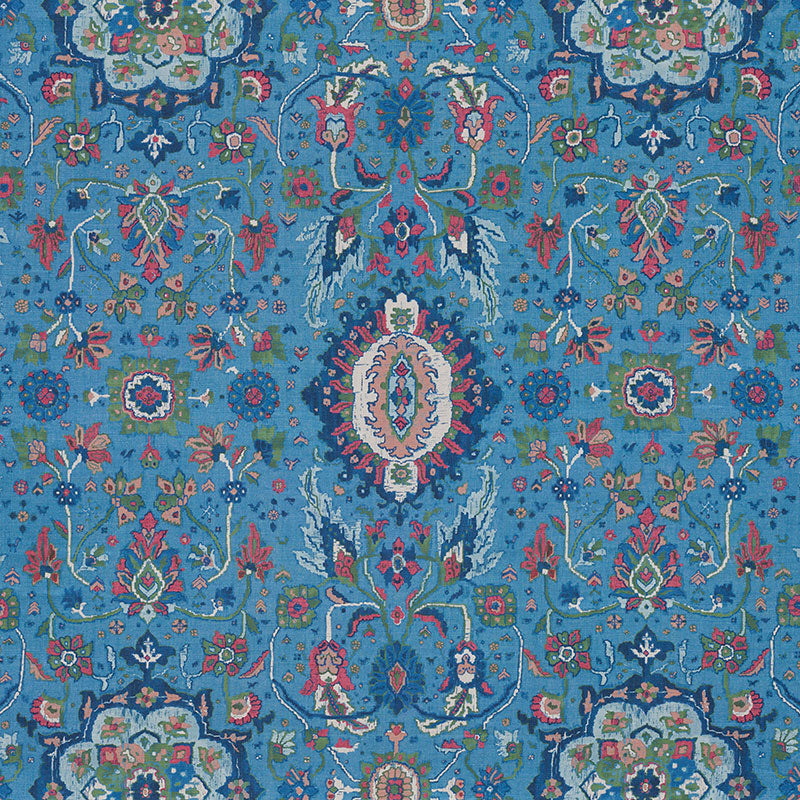 172794 JAHANARA CARPET Peacock Schumacher Fabric