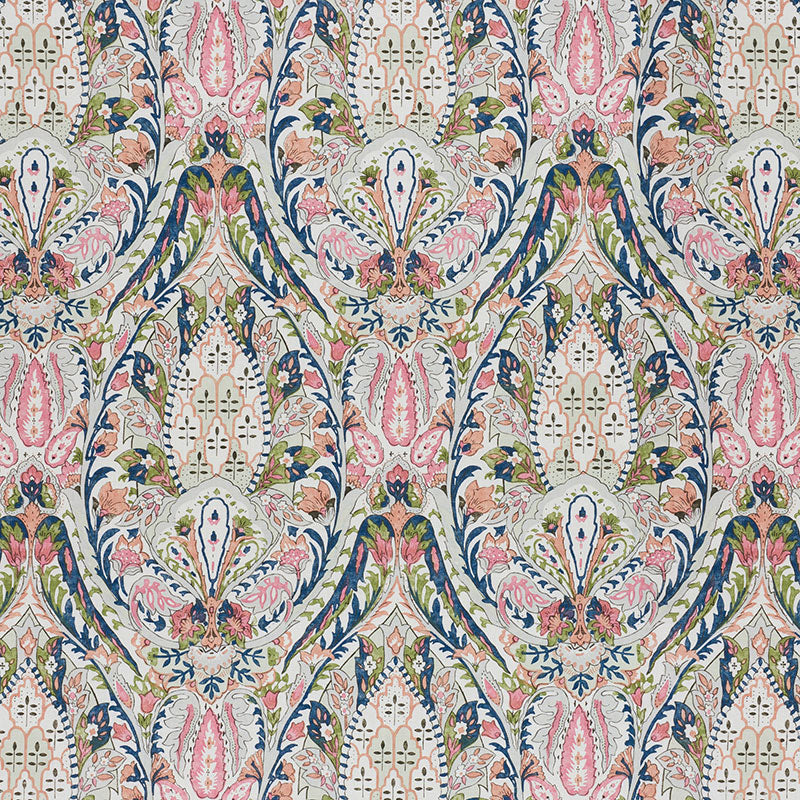 177670 LAYLA PAISLEY Multi Schumacher Fabric