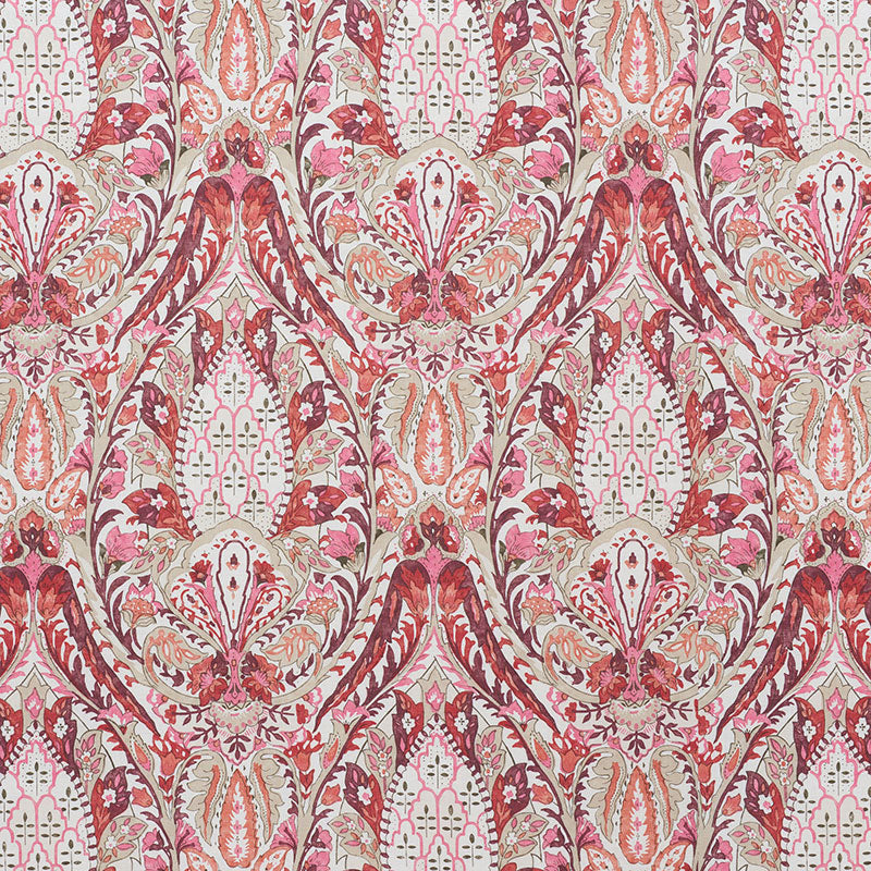 177672 LAYLA PAISLEY Plum Pink Schumacher Fabric