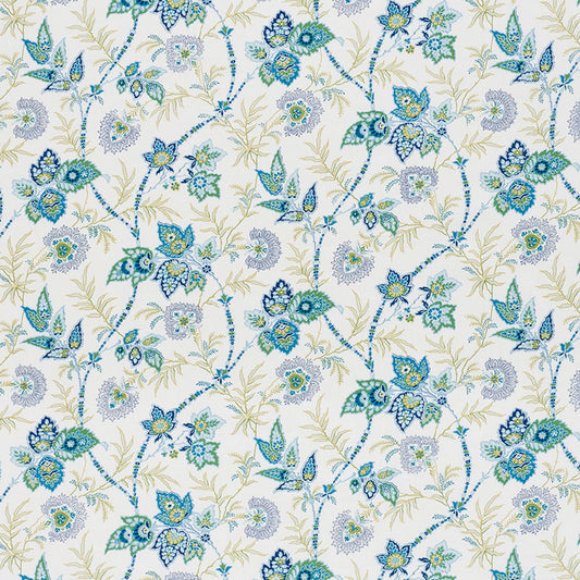 177681 EMPEROR'S VINE Peacock Schumacher Fabric