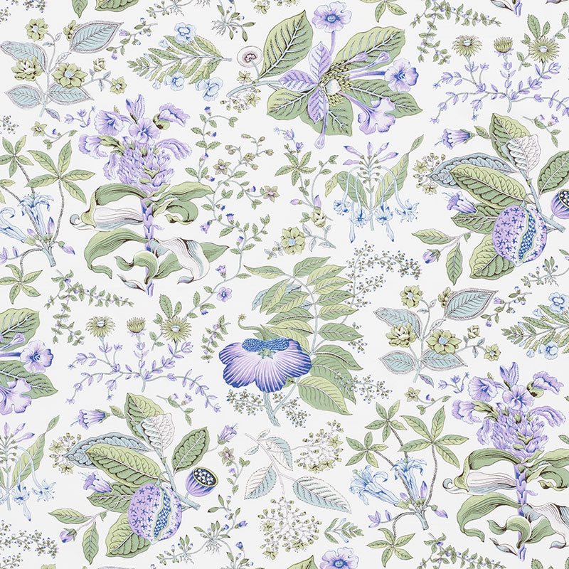 178120 POMEGRANATE BOTANICAL Purple Schumacher Fabric