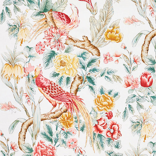 178161 MAJESTIC GARDEN Rose Celadon Schumacher Fabric