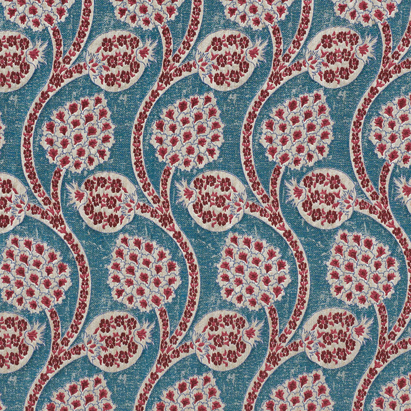 72000 PERSEPHONE Peacock Schumacher Fabric