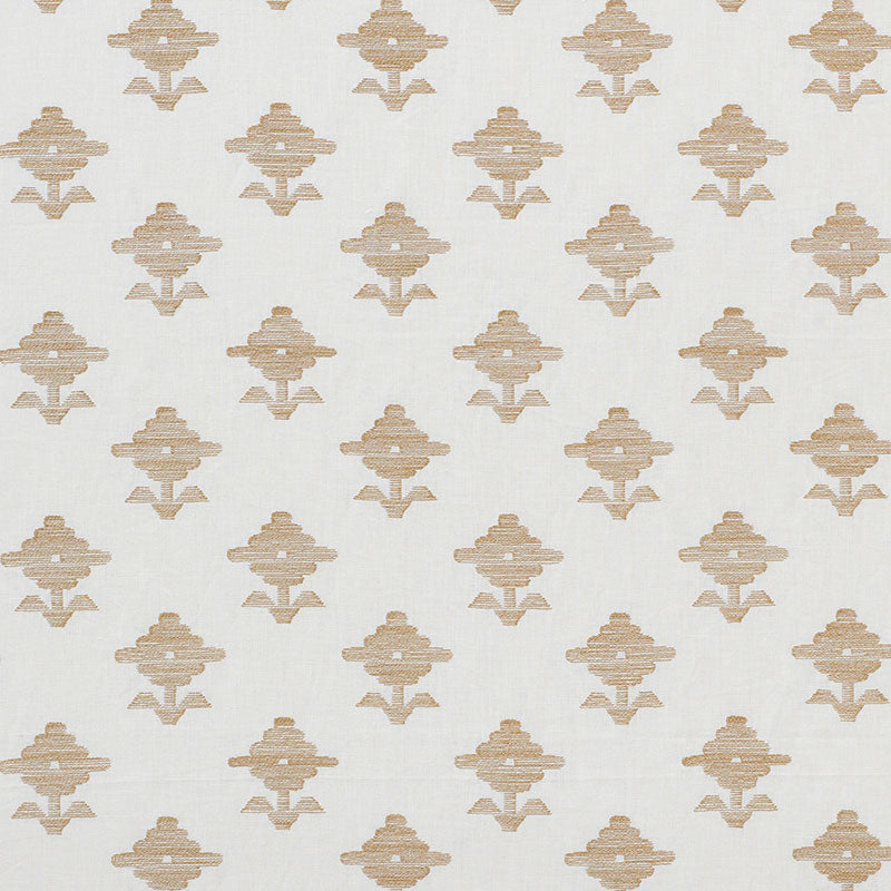 74160 RUBIA EMBROIDERY Ivory Schumacher Fabric