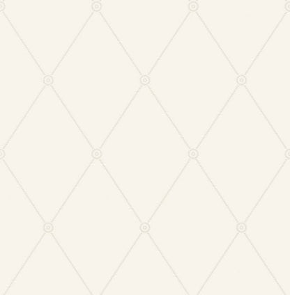 100/13060-CS LARGE GEORGIAN ROPE TRELLIS Ivory Cole & Son Wallpaper