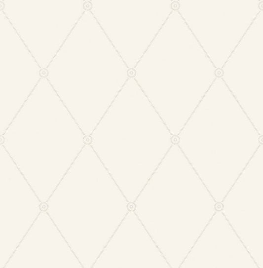 100/13060-CS LARGE GEORGIAN ROPE TRELLIS Ivory Cole & Son Wallpaper