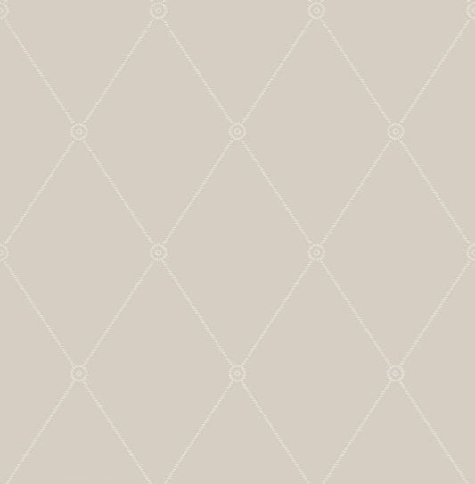 100/13061-CS LARGE GEORGIAN ROPE TRELLIS Putty Cole & Son Wallpaper