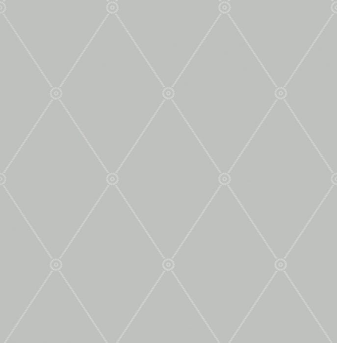 100/13062-CS LARGE GEORGIAN ROPE TRELLIS Grey Cole & Son Wallpaper