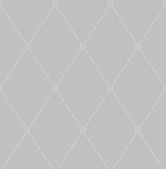 100/13062-CS LARGE GEORGIAN ROPE TRELLIS Grey Cole & Son Wallpaper