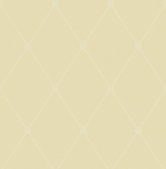 100/13063-CS LARGE GEORGIAN ROPE TRELLIS Straw Cole & Son Wallpaper