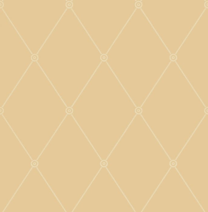 100/13064-CS LARGE GEORGIAN ROPE TRELLIS Yellow Cole & Son Wallpaper