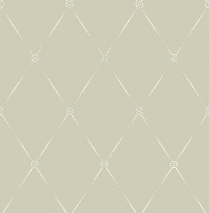 100/13065-CS LARGE GEORGIAN ROPE TRELLIS Olive Cole & Son Wallpaper