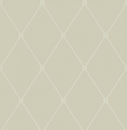 100/13065-CS LARGE GEORGIAN ROPE TRELLIS Olive Cole & Son Wallpaper