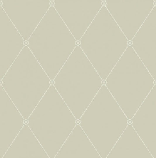 100/13065-CS LARGE GEORGIAN ROPE TRELLIS Olive Cole & Son Wallpaper