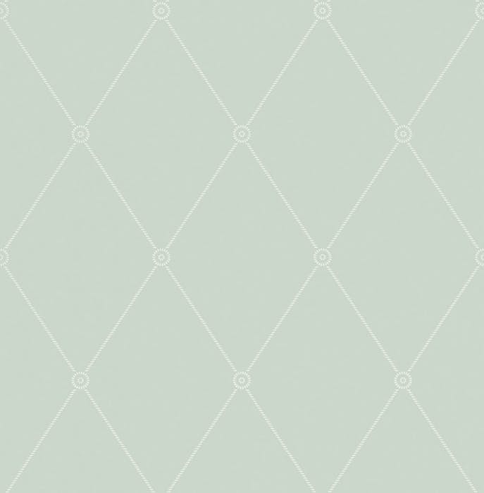 100/13066-CS LARGE GEORGIAN ROPE TRELLIS Duck Egg Cole & Son Wallpaper