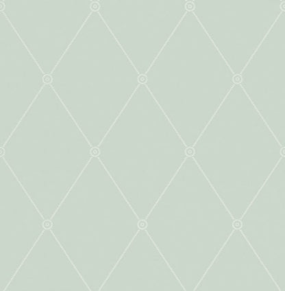 100/13066-CS LARGE GEORGIAN ROPE TRELLIS Duck Egg Cole & Son Wallpaper