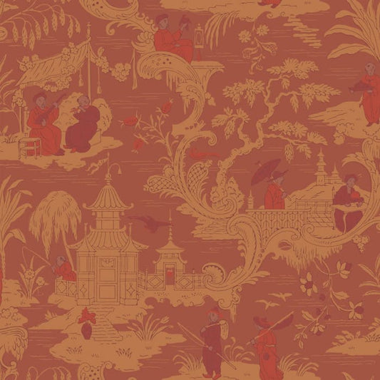 100/8041-CS CHINESE TOILE Red Cole & Son Wallpaper