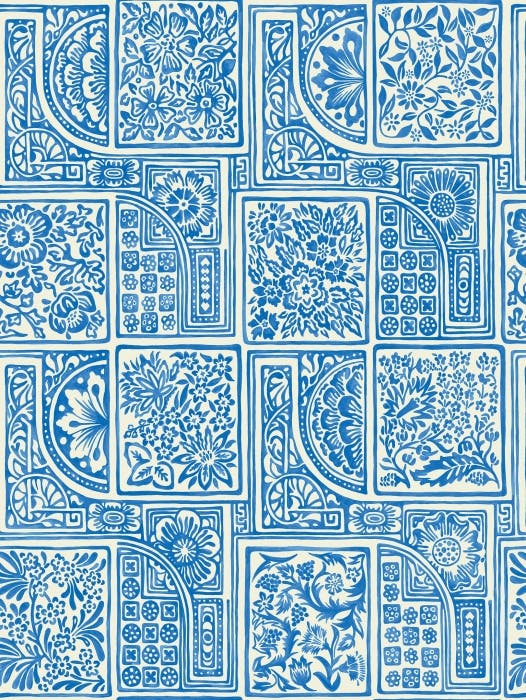 108/9045-CS BELLINI Blue White Cole & Son Wallpaper