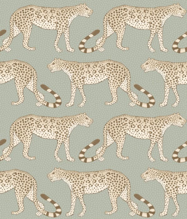 109/2009-CS LEOPARD WALK Olive White Cole & Son Wallpaper