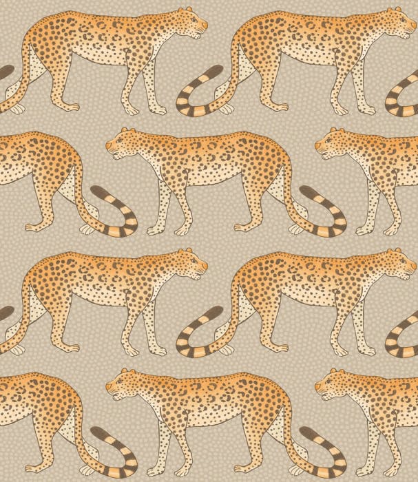 109/2010-CS LEOPARD WALK Stone Orange Cole & Son Wallpaper