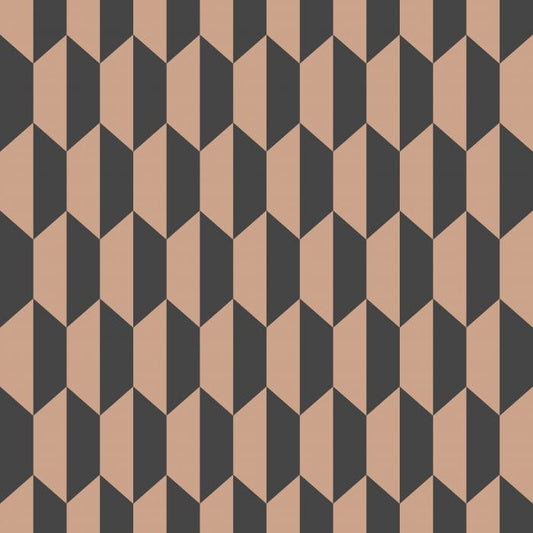 112/5022-CS PETITE TILE Charcoal Bronze Cole & Son Wallpaper