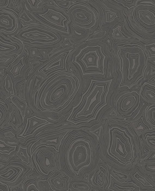 114/6012-CS MALACHITE Charcoal Silver Cole & Son Wallpaper