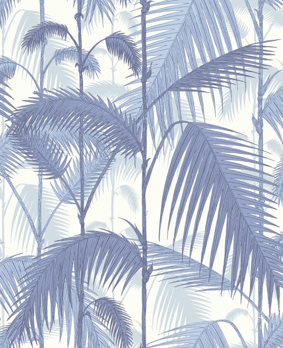 95/1005-CS PALM JUNGLE Blues White Cole & Son Wallpaper