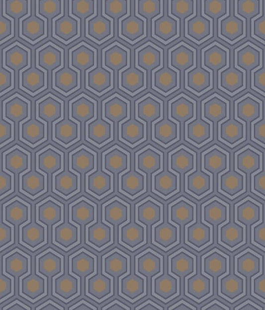 95/3015-CS HICKS HEXAGON Dk Gry Bronz Cole & Son Wallpaper