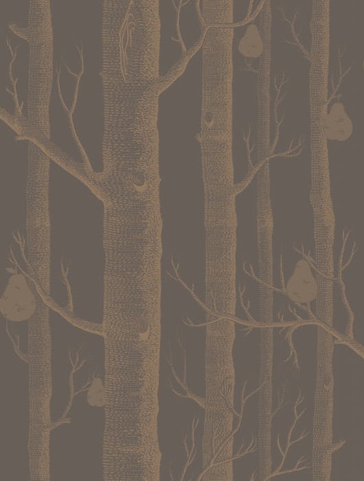 95/5028-CS WOODS & PEARS Bronze Black Cole & Son Wallpaper