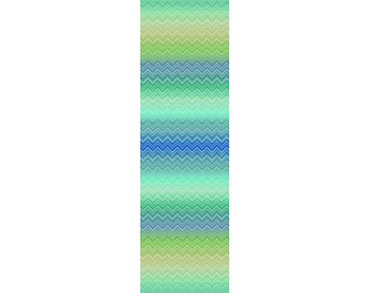 WRK 0090ZIGS ZIG ZAG SFUMATO PANEL Aquamarine Missoni Home Wallpaper