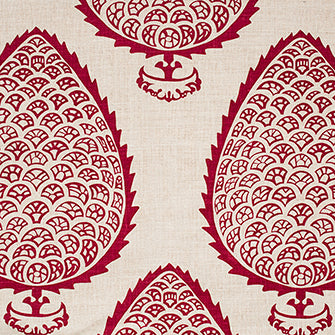 LEAF Raspberry Katie Ridder Fabric