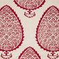 LEAF Raspberry Katie Ridder Fabric