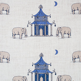 PAGODA Periwinkle Katie Ridder Fabric