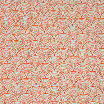 WAVE Orange Katie Ridder Fabric