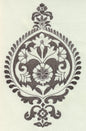 020080T-03E Akra Embroidery Grey Light Grey Quadrille Fabric