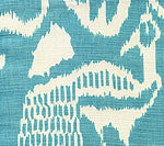 2430-31 BALI II Turquoise on Tint Quadrille Fabric