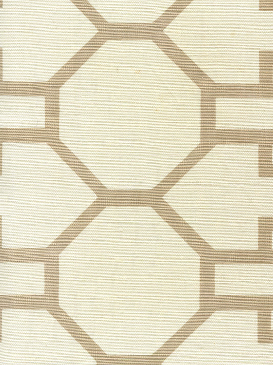 300400F Brighton Taupe on Tint Quadrille Fabric