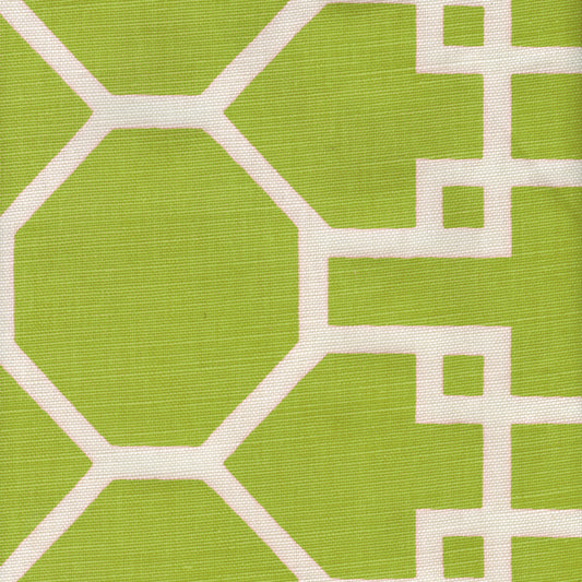 300424F Brighton Reverse Pistachio on Tint Quadrille Fabric