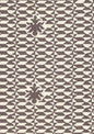 302237F CARLO II Brown on Curtain Weight Quadrille Fabric