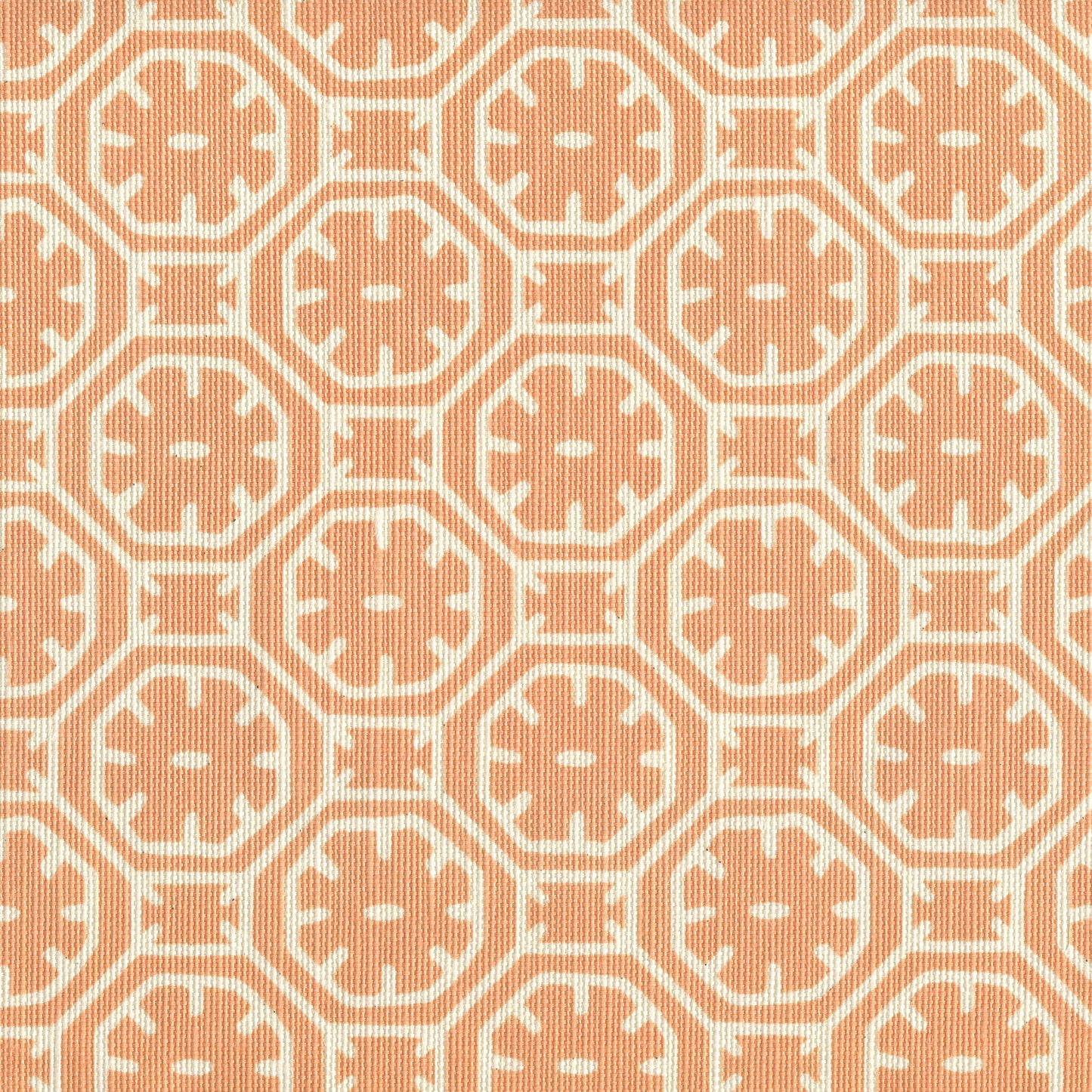 8155-13 CEYLON BATIK REVERSE Apricot on Tint Quadrille Fabric