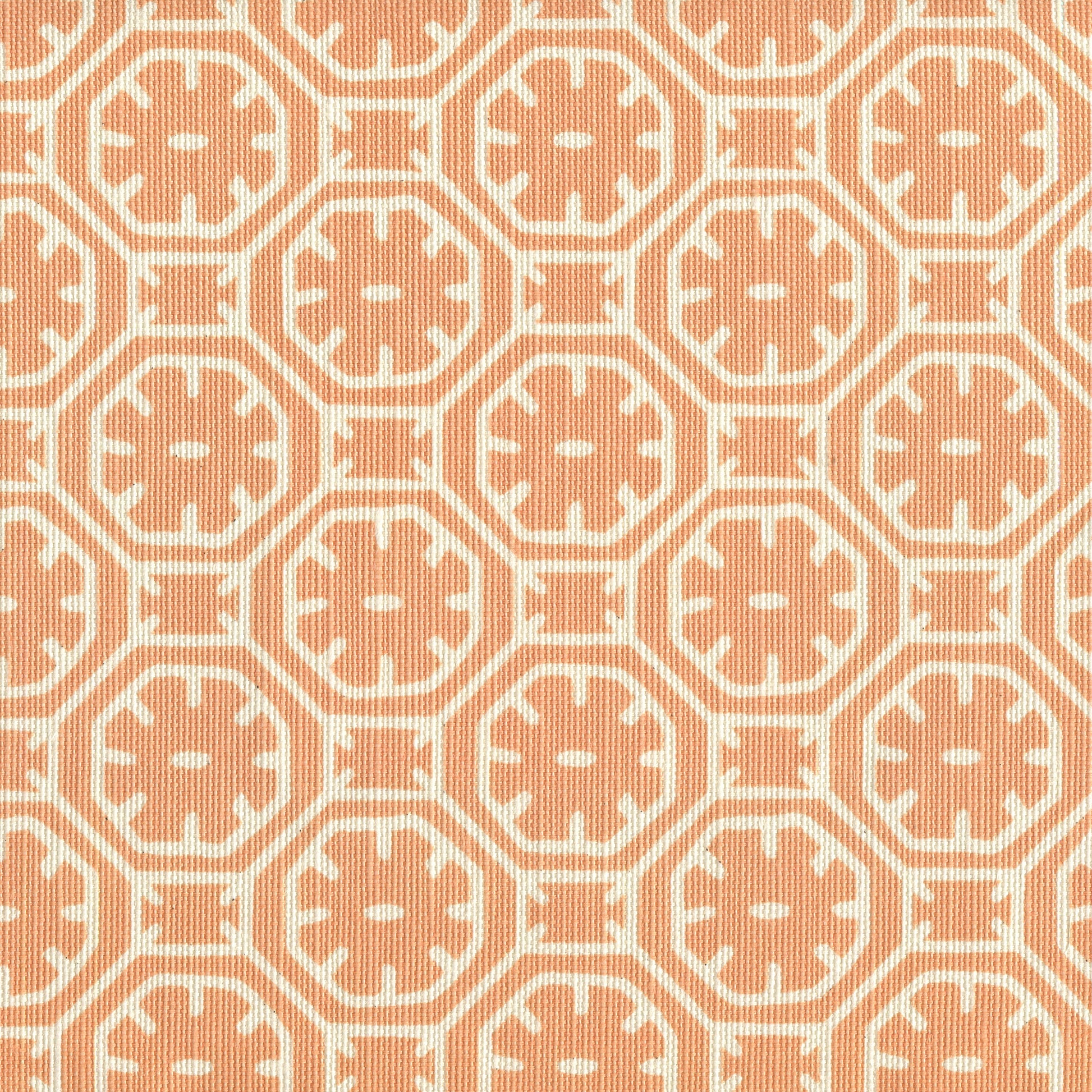 8155-13 CEYLON BATIK REVERSE Apricot on Tint Quadrille Fabric