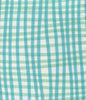 AC105-3WLC COUNTRY CHECK Turquoise Aqua on White Quadrille Fabric